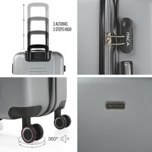Maleta Itaca Tiber Set De 3 Unidades Plata