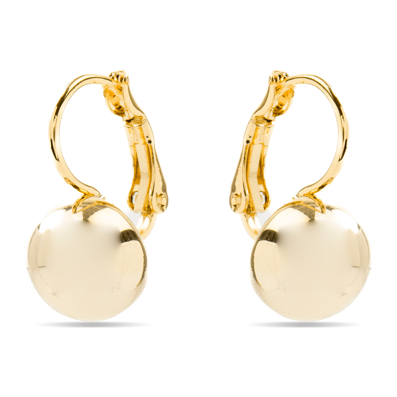 Pendientes acabados en oro amarillo de 18K