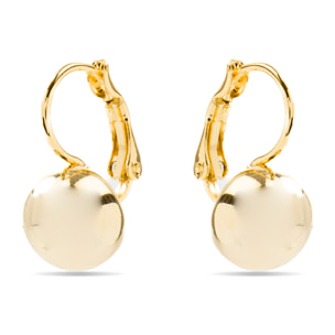 Pendientes acabados en oro amarillo de 18K