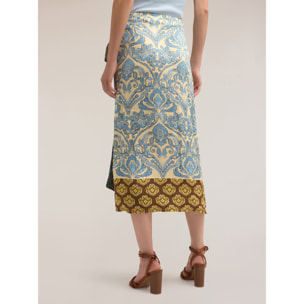 Motivi - Falda pareo estampado étnico - Light - blue