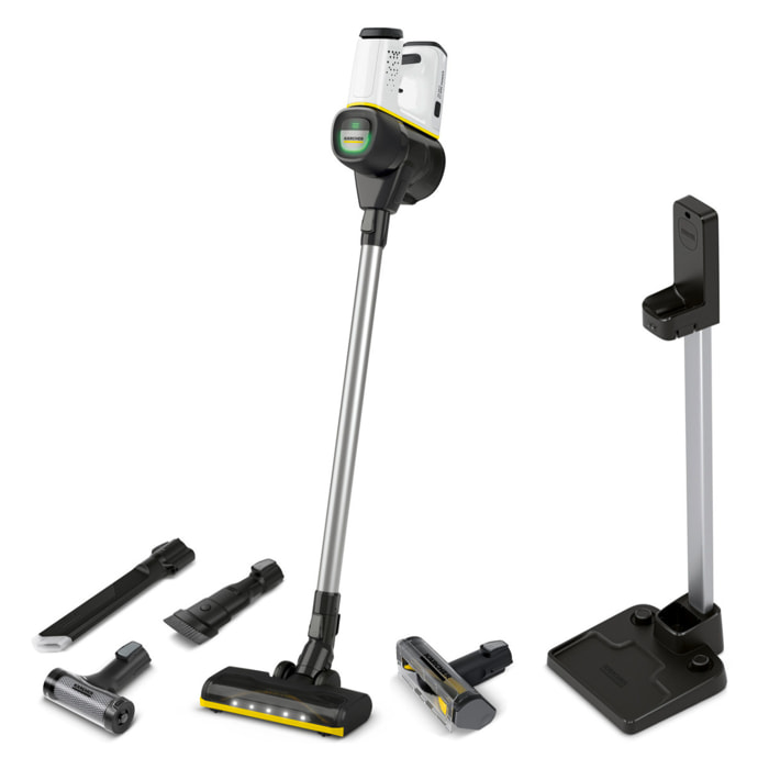 Aspirateur balai sans fil Karcher VC 6 Cordless ourFamily Extra - Autonomie 60 min- kit accessoires- support sans perçage