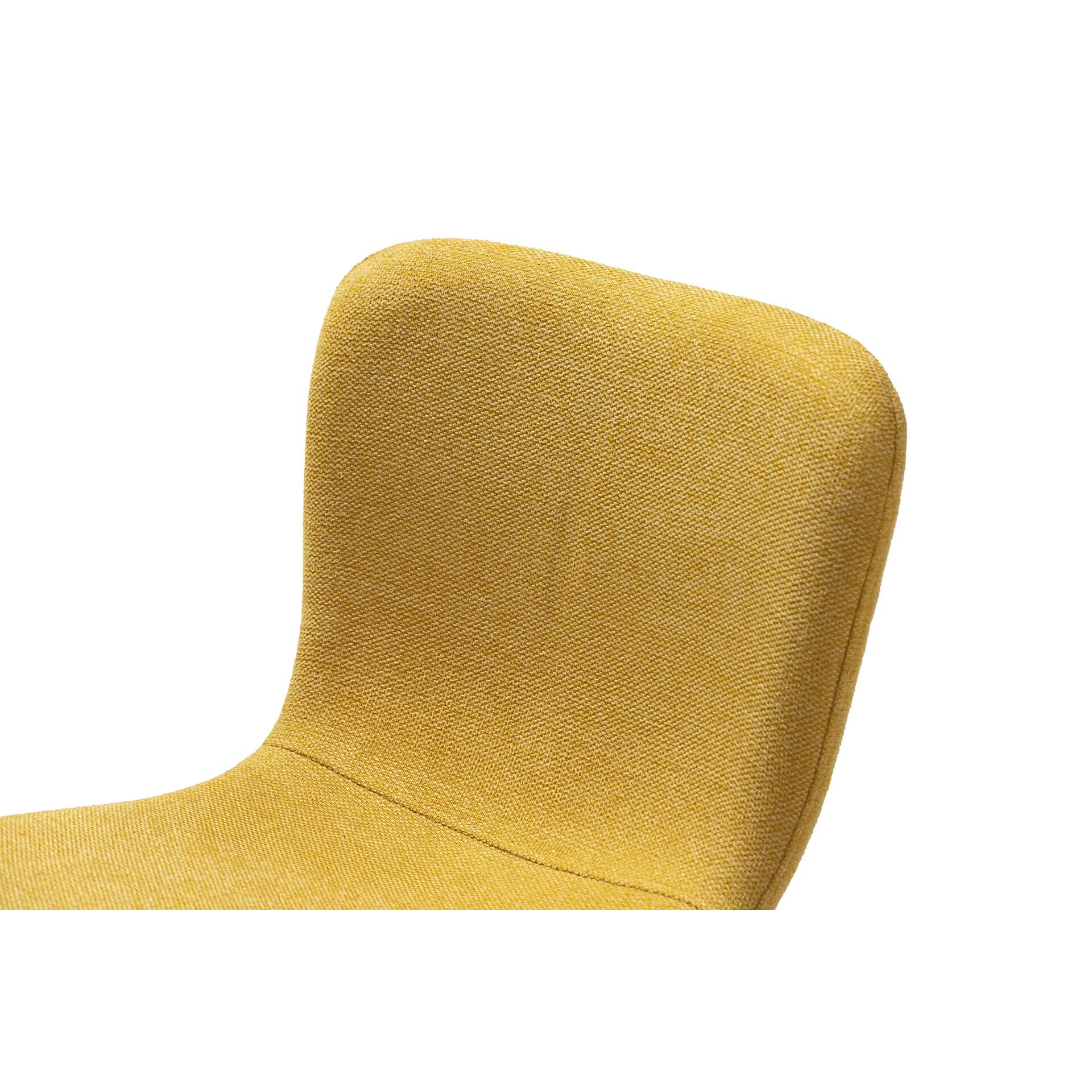 Silla Poliester Amarillo 44x52x77 Cm