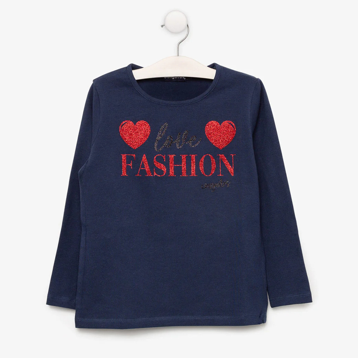 T-shirt blu navy da ragazza "alla moda"