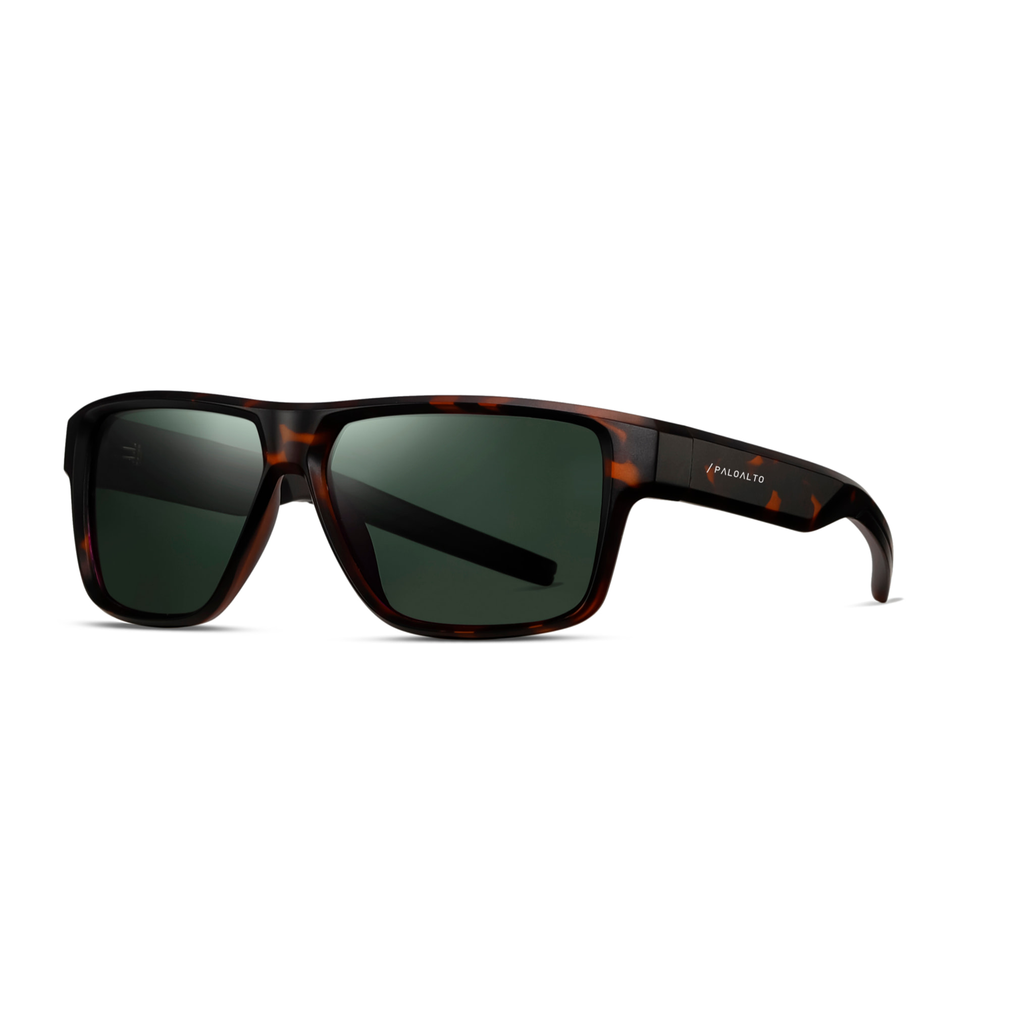 Gafas PALOALTO modelo SNOW en color Montura mate de carey con lentes polarizadas G15 verdes.