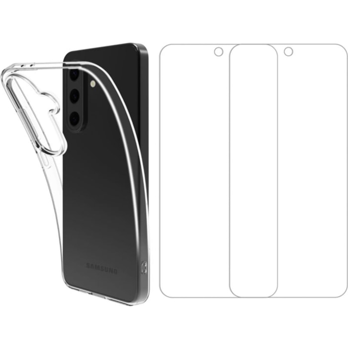 Pack ESSENTIELB Samsung A36 A56  coque + verre trempé