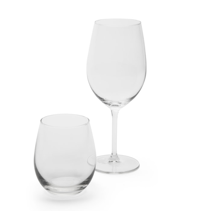 Set dégustation verres à vin et verres à eau Excelsa - Soave, Verre Transparent
