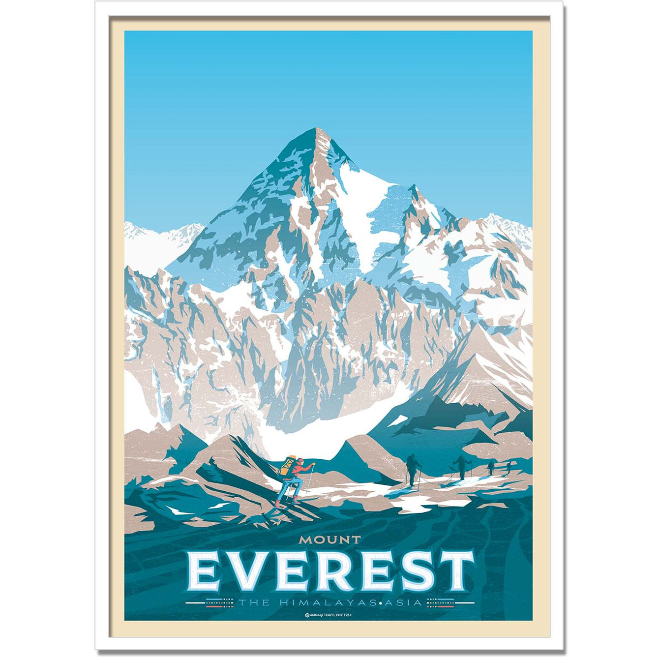 Affiche - Mount Everest - Olahoop Travel Posters