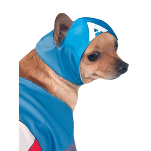 DISFRAZ CAPITAN AMERICA MASCOTA