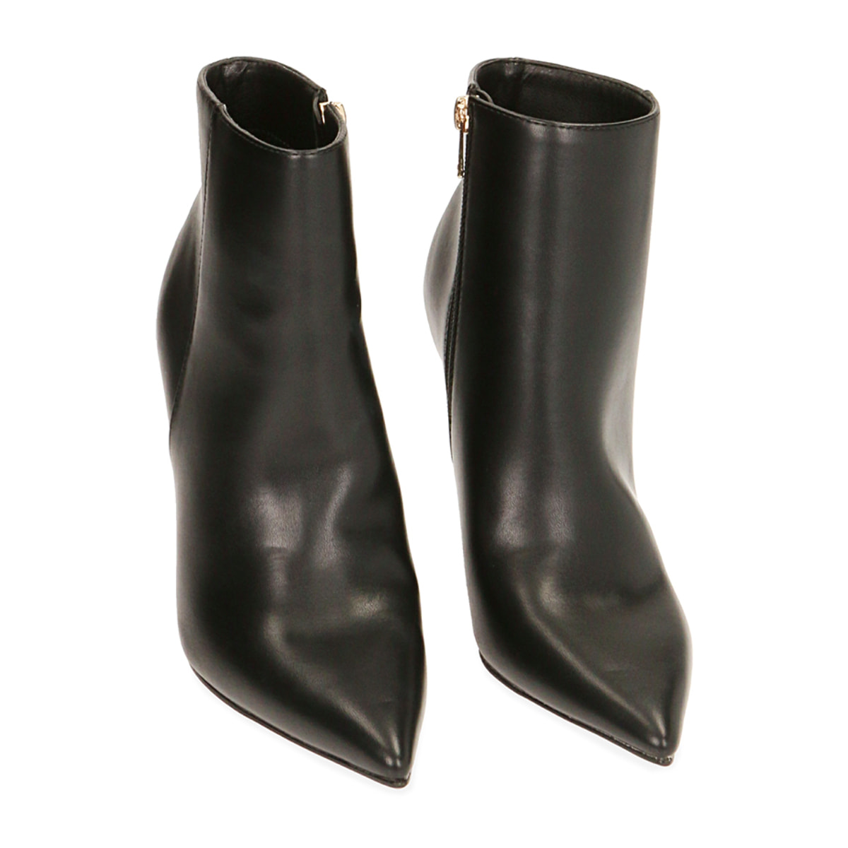 Botines de tacón negras, tacón 10,5 cm