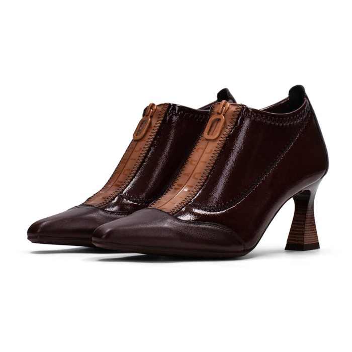 Abotinado Dalia Marrón 6,5 cm