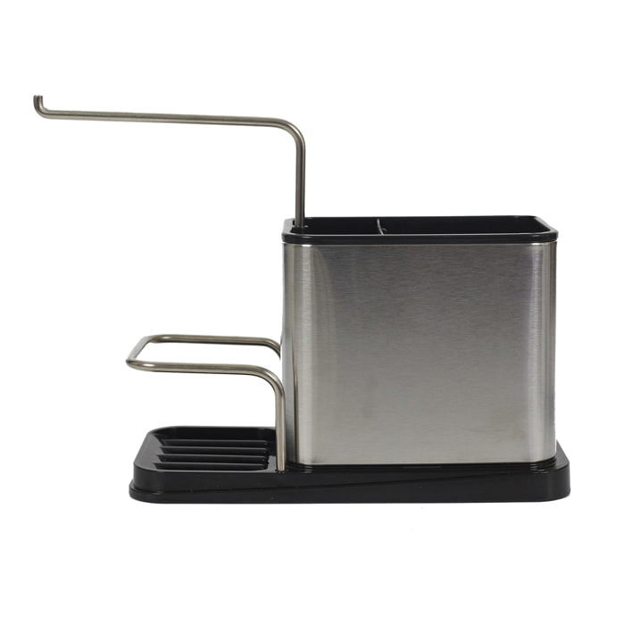 Porte Eponge Et Brosse Inox 22x10x13cm
