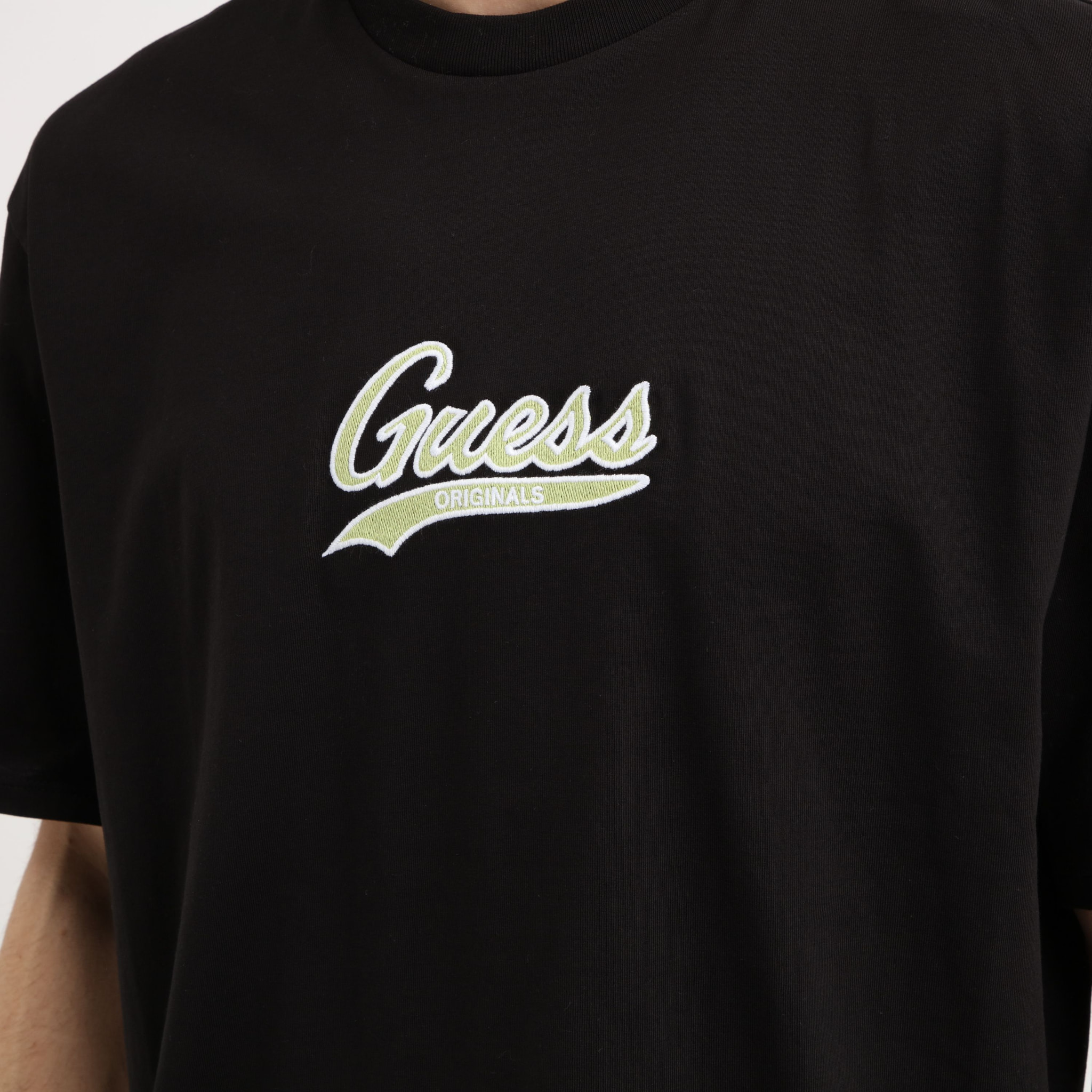 T-shirt - logo brodé - 100% coton - noir