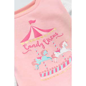 Felpa e jogger per neonato Candy Circus