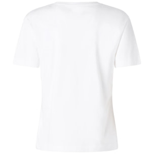 Kappa - T-Shirts & Top Donna Bianco - Logo Gamino