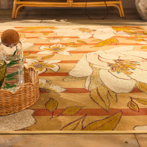 LIDO - Tapis intérieur/extérieur à motif floraux multicolores
