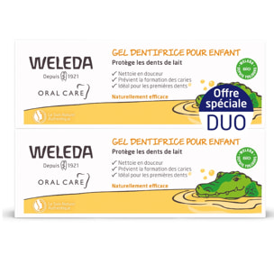 WELEDA - Duo Gel dentifrice pour Enfant - 2x50 ml