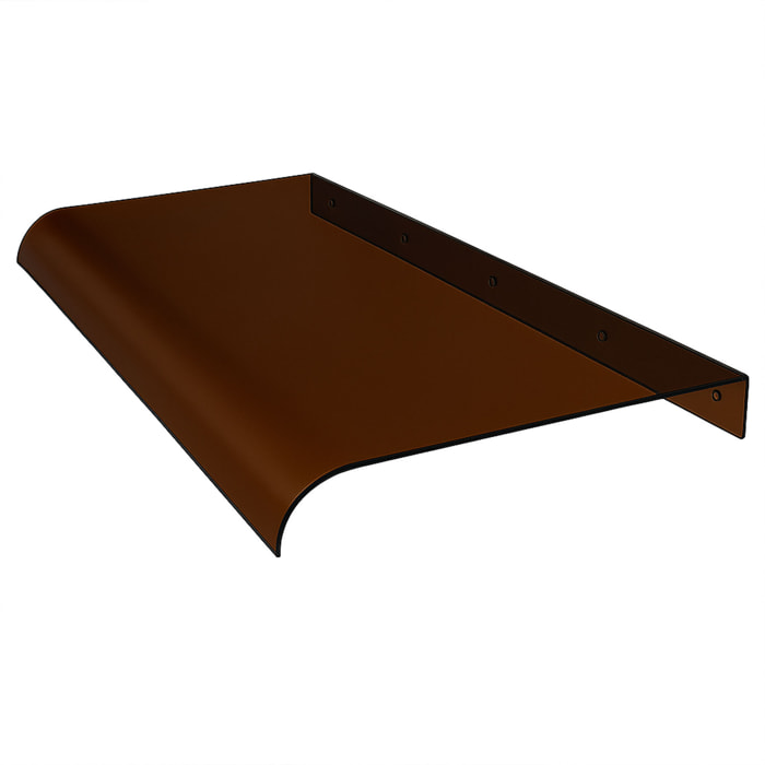 Ame - Pensilina Tettoia 120x40 cm in Policarbonato Fumè