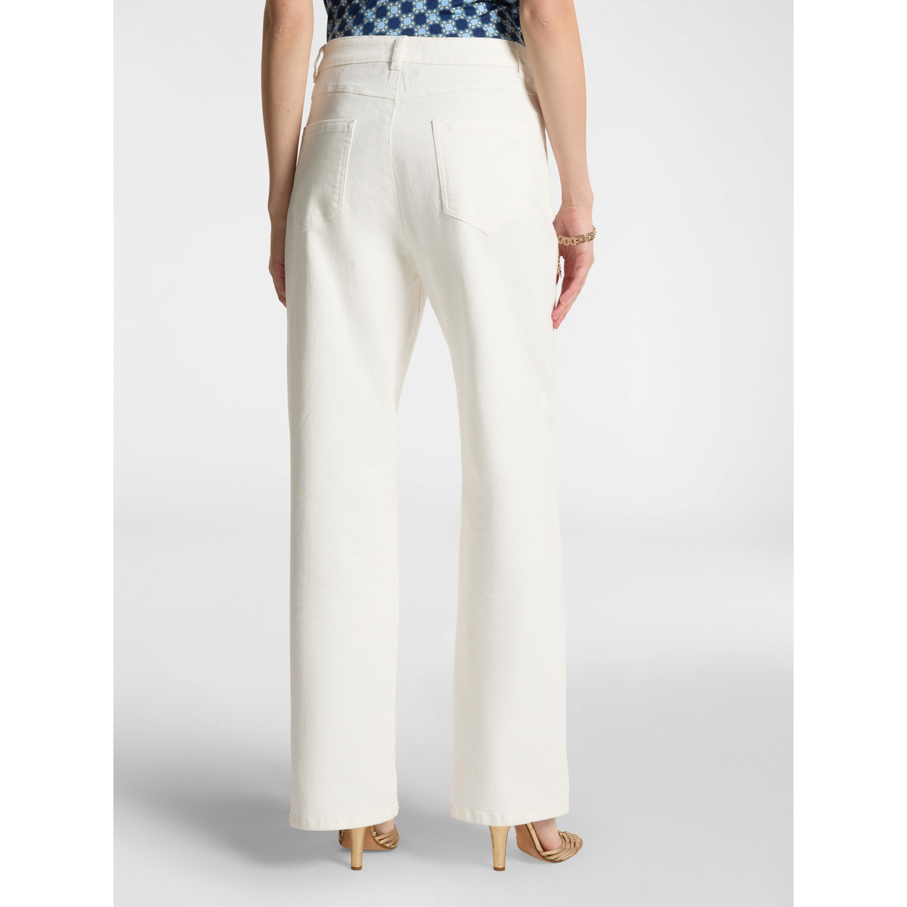 Elena Mirò - Mid wide leg - Bianco