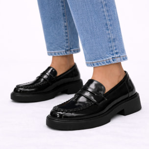 Mocassini con intreccio- tacco 4,5 cm