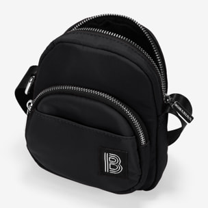 Bolso bandolera negro para móvil