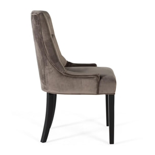 Silla de Terciopelo 57 Cm Estilo Moderno Contemporáneo