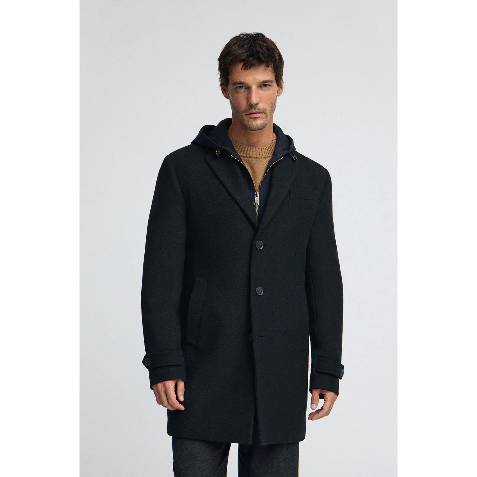 Giaccone Valberg blu marino con logo Polo Club