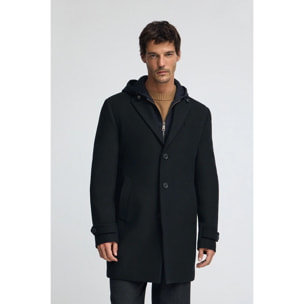 Giaccone Valberg blu marino con logo Polo Club