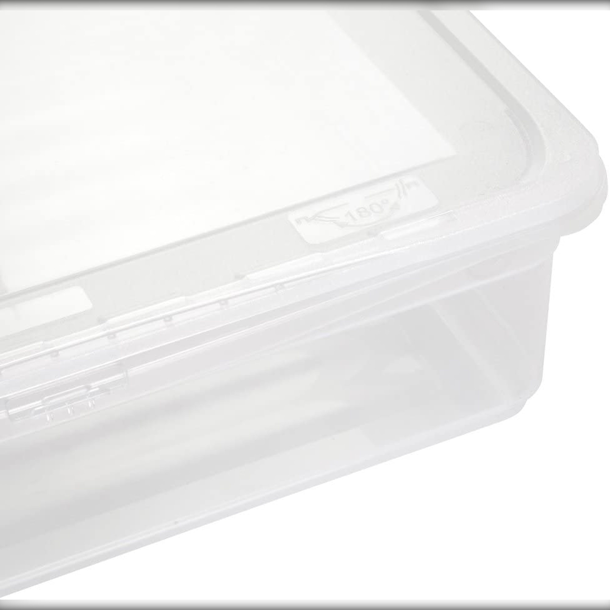 Cajas de almacenaje, natural transparente, 39 x 33.5 x 9 cm