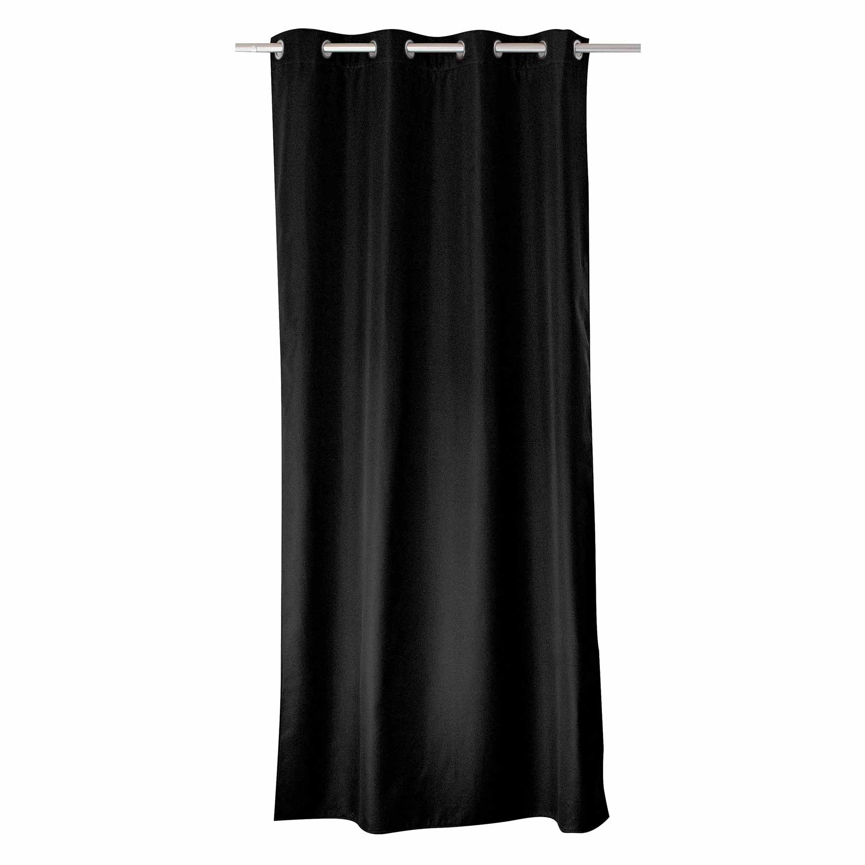 Rideau uni isolant et thermique - Noir