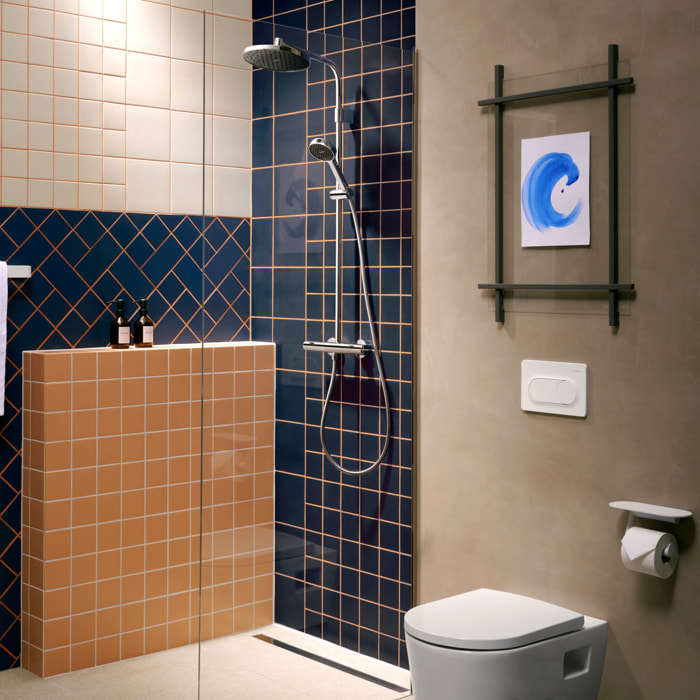 Colonne de douche thermostatique Activera S 240 EcoSmart chromé