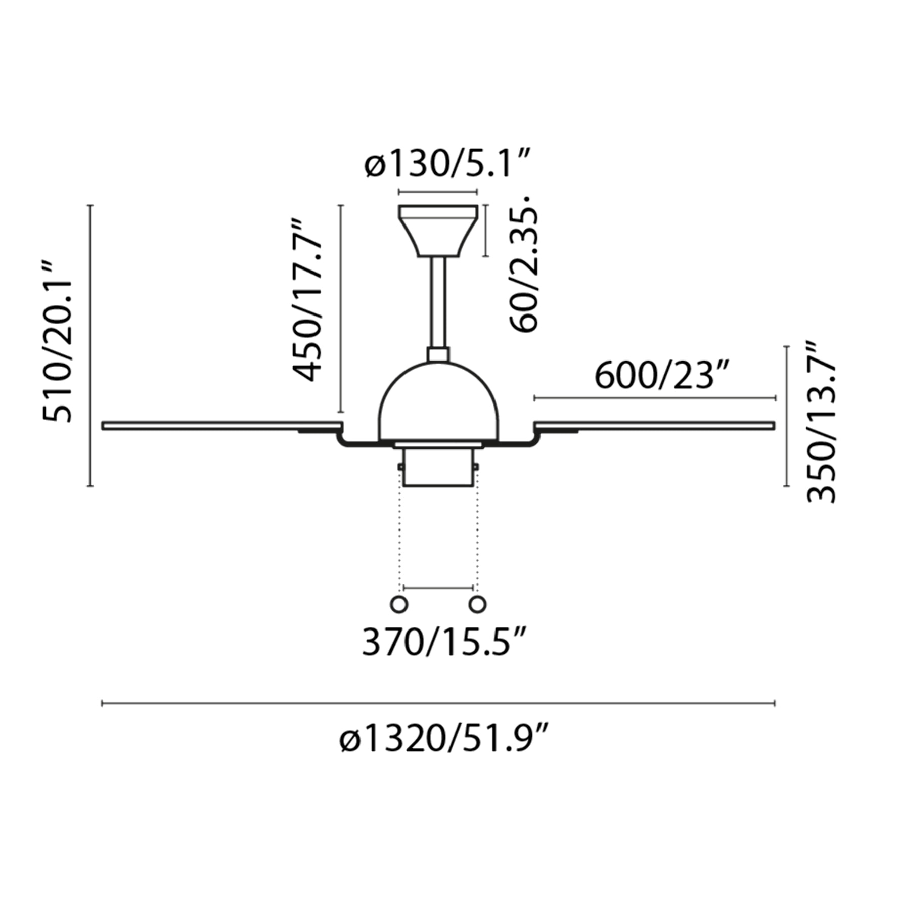 CUBA L ventilatore da soffitto oro vecchio