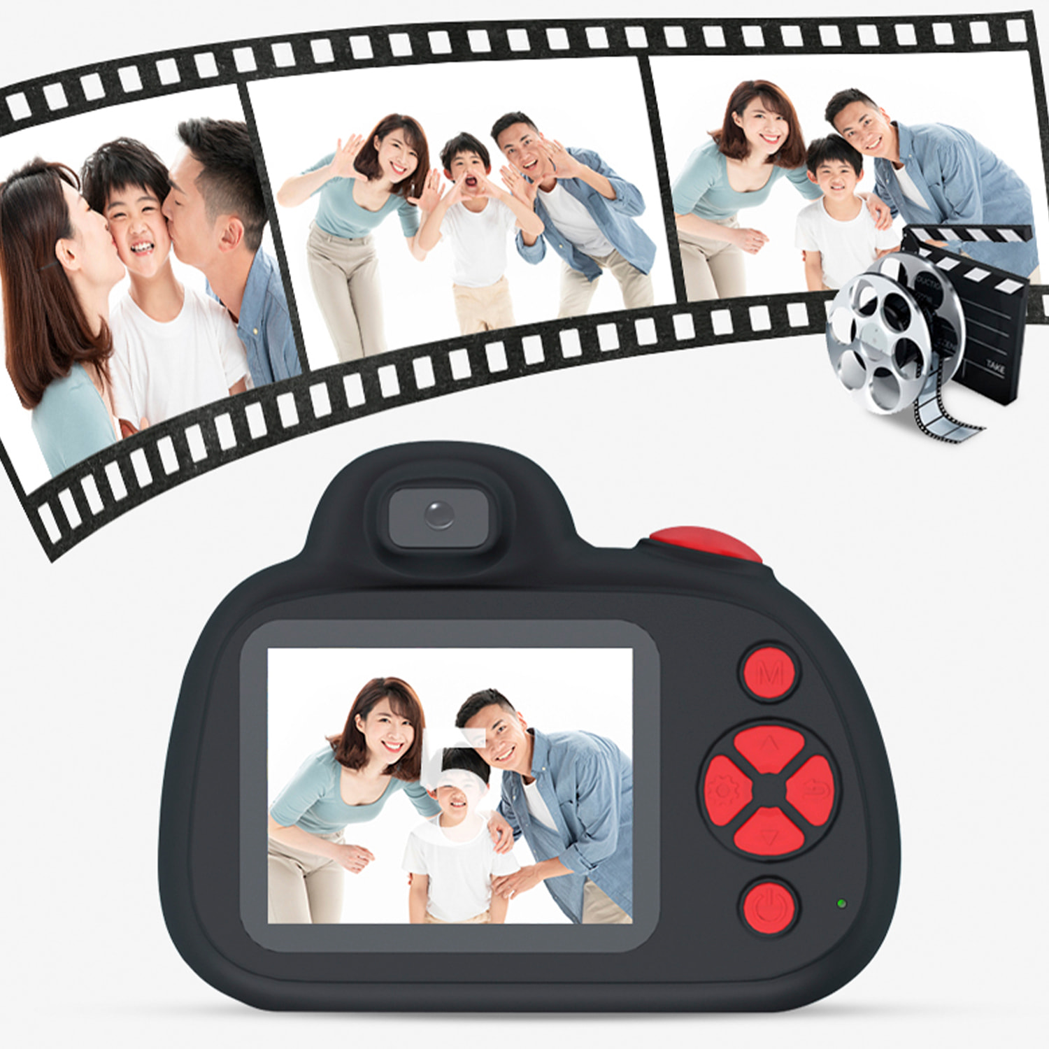 Fotocamera digitale D6S con foto da 48mpx e video HD per bambini. schermo 2.4. Messa a fuoco manuale e automatica. Flash, fotocamera secondaria.