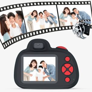 Fotocamera digitale D6S con foto da 48mpx e video HD per bambini. schermo 2.4. Messa a fuoco manuale e automatica. Flash, fotocamera secondaria.