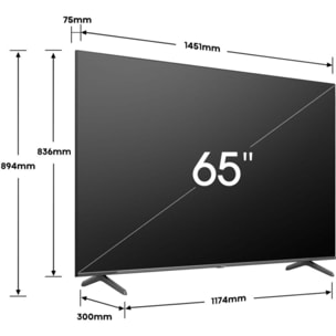 TV QLED HISENSE 65E7NQ PRO 2024