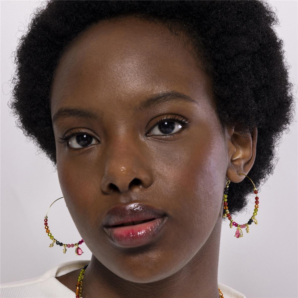 Pendientes Lux by Lux acabados oro 18k