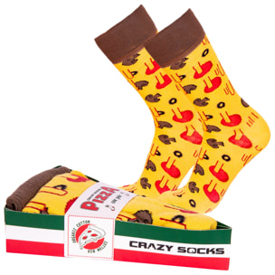 Par de calcetines Crazy Socks en color amarillo