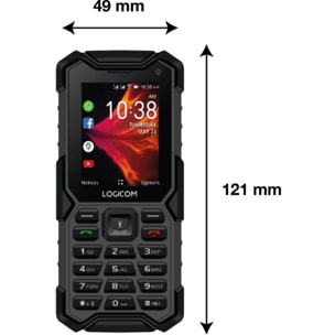 Téléphone portable LOGICOM Xtrem 40 Pro Noir 4G