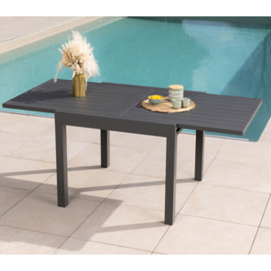 Ensemble table et chaises de jardin  - Gris Anthracite - HONFLEUR BEZIERS