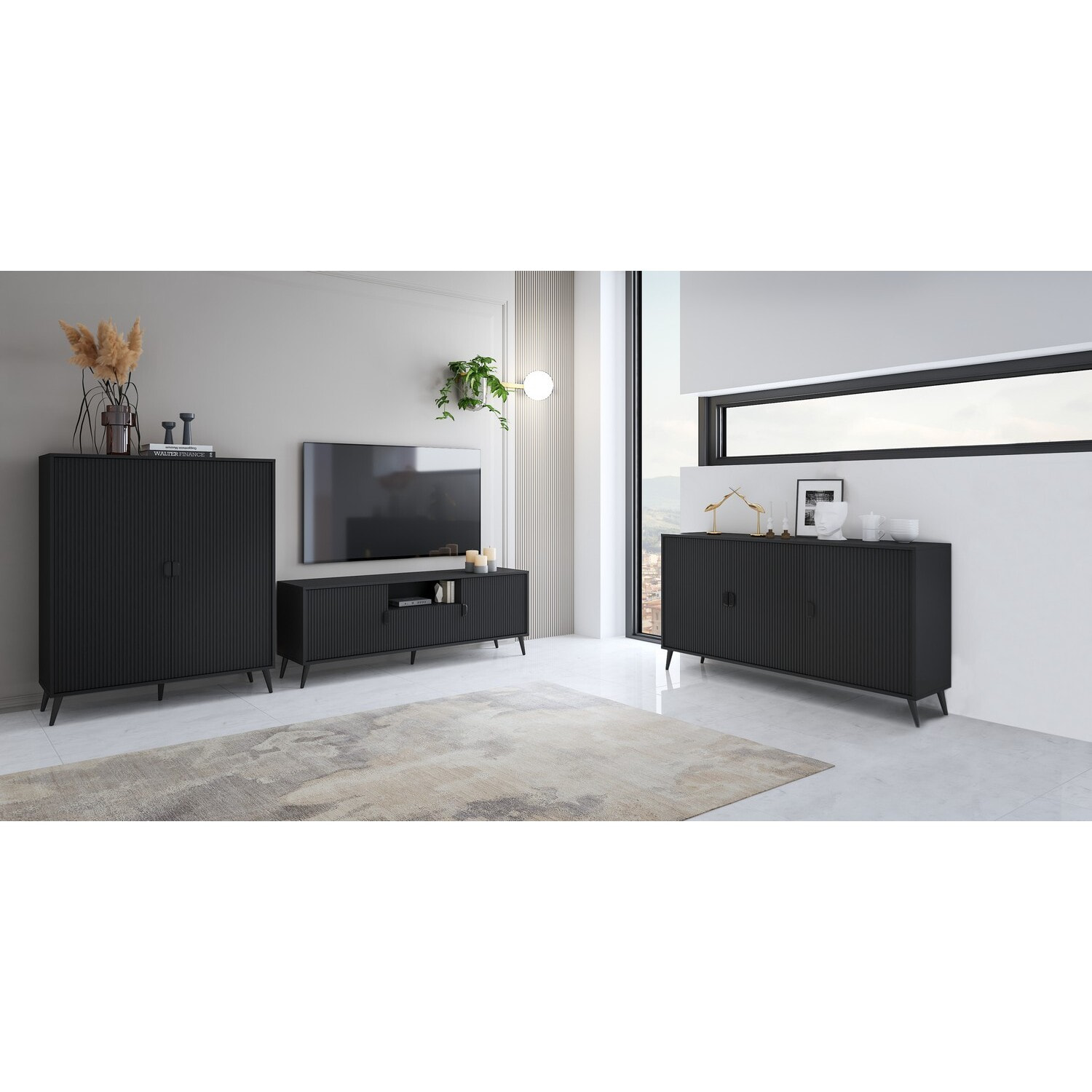 Oresteluchetta mobile alto DANIELLE TOTAL BLACK