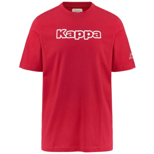 Kappa - T-Shirts & Top Uomo Rosso - Logo Fromen