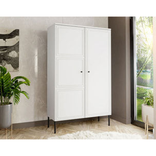 Lavaggi - buffet haut - blanc - 2 portes - 166 cm - Blanc