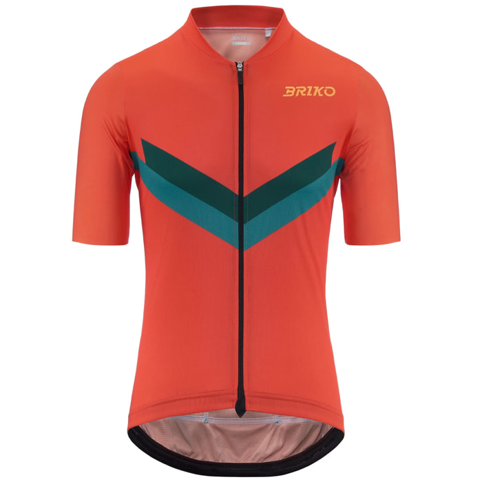Briko - Maglie gioco, Uomo, Arancione - MAZE STRIPE JERSEY