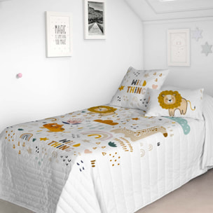 Naturals - Colcha Bouti Estampada - 2/3 Piezas - 100% Poliéster - Microfibra - 70 gr/m² - Obini