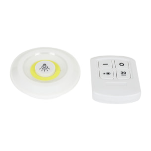 Lampe Cob A Pression X4 Avec Telecommande