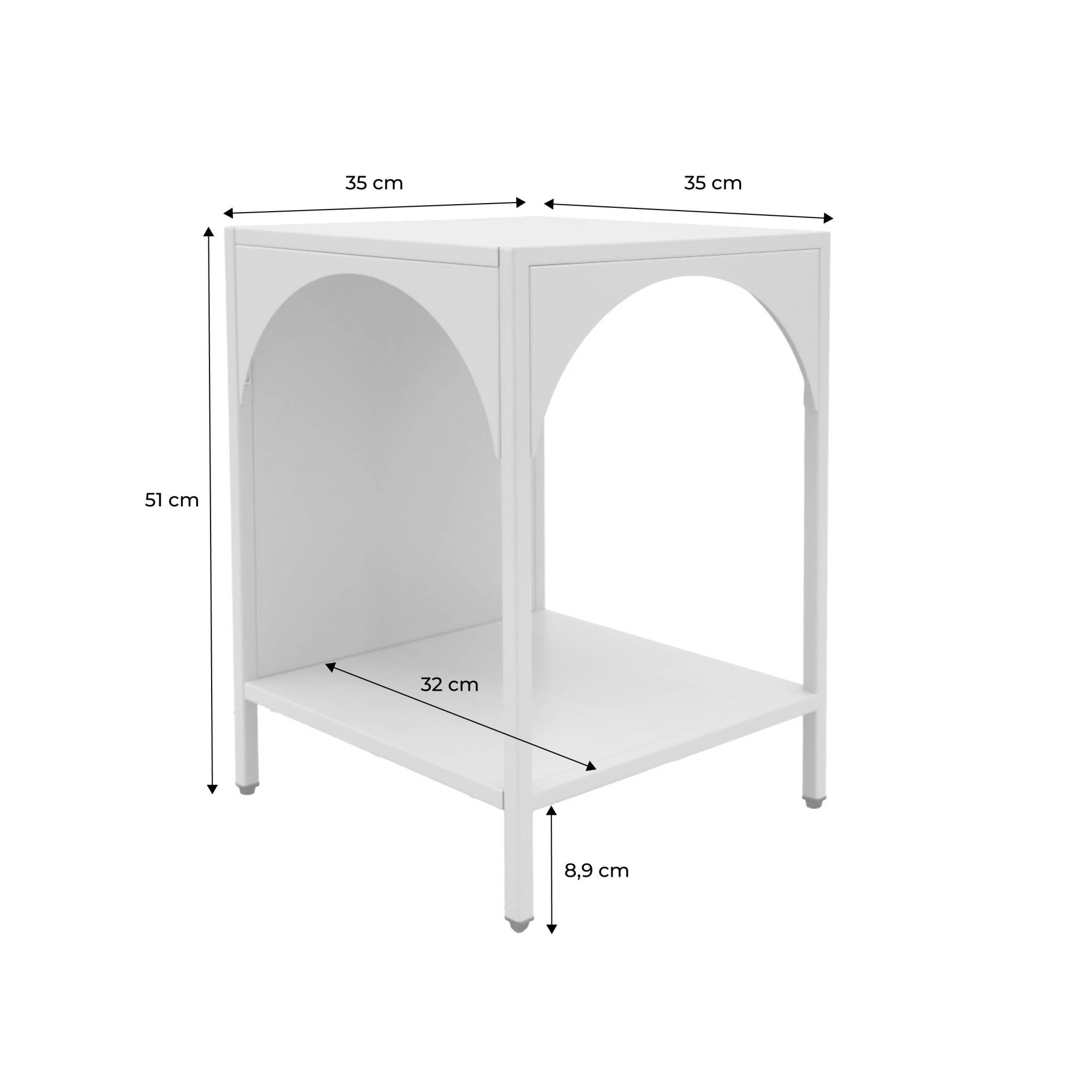 Lot de 2 tables de chevet. tables d'appoint en acier style industriel. noir. L 35 x l 35 x H 51cm