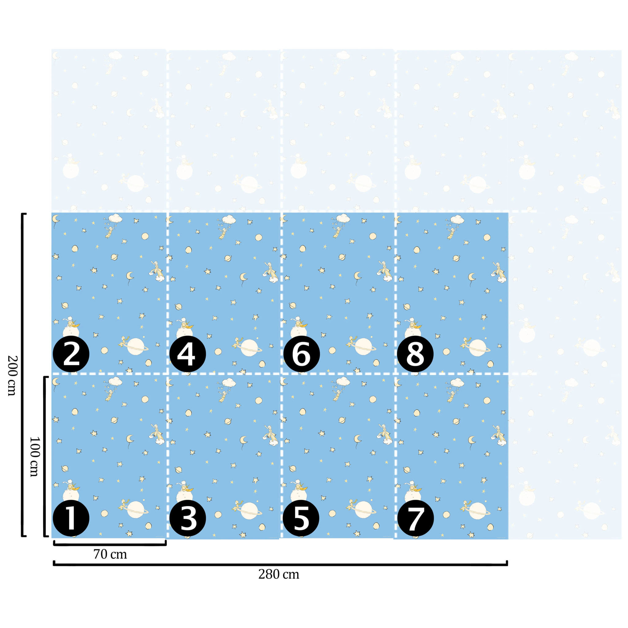 Carta da Parati Ufficiale Il Piccolo Principe Cielo Sognante