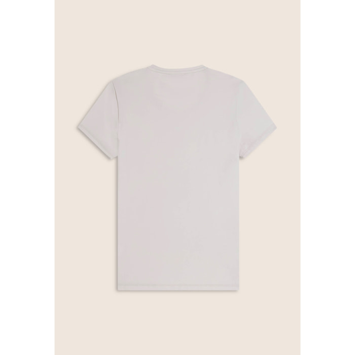 T-shirt slim fit in cotone elasticizzato con logo