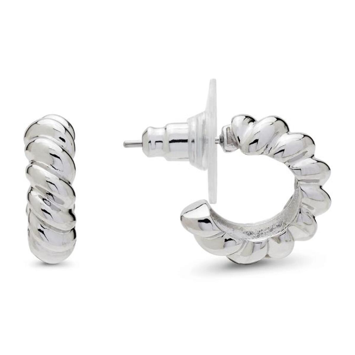 Pendientes Lux by Lux acabados en Rodio