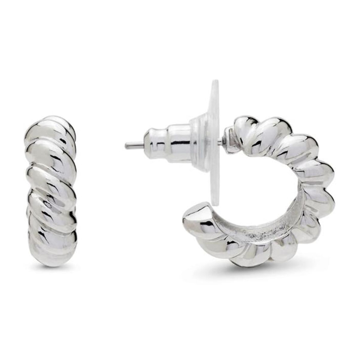 Pendientes Lux by Lux acabados en Rodio