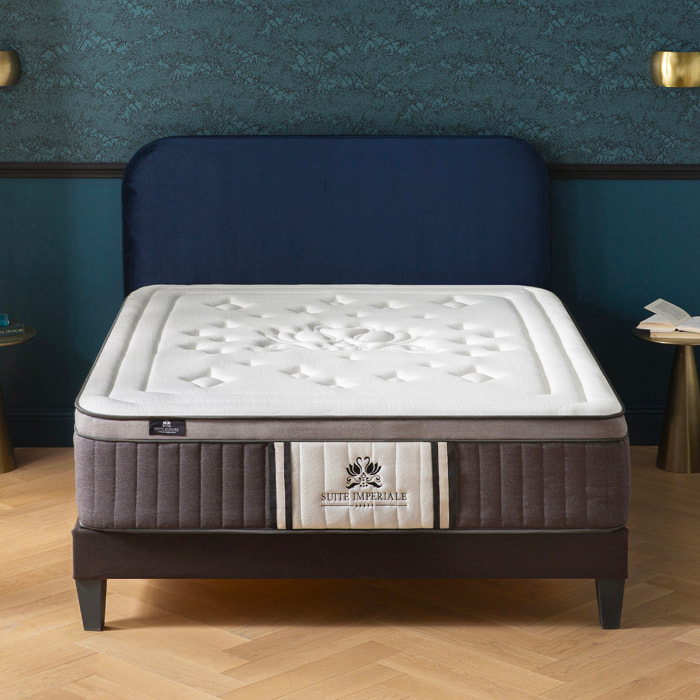 Matelas Hybride Suite Impériale, Soutien Ferme, 35 cm, Ressorts Ensachés & Mémoire de Forme